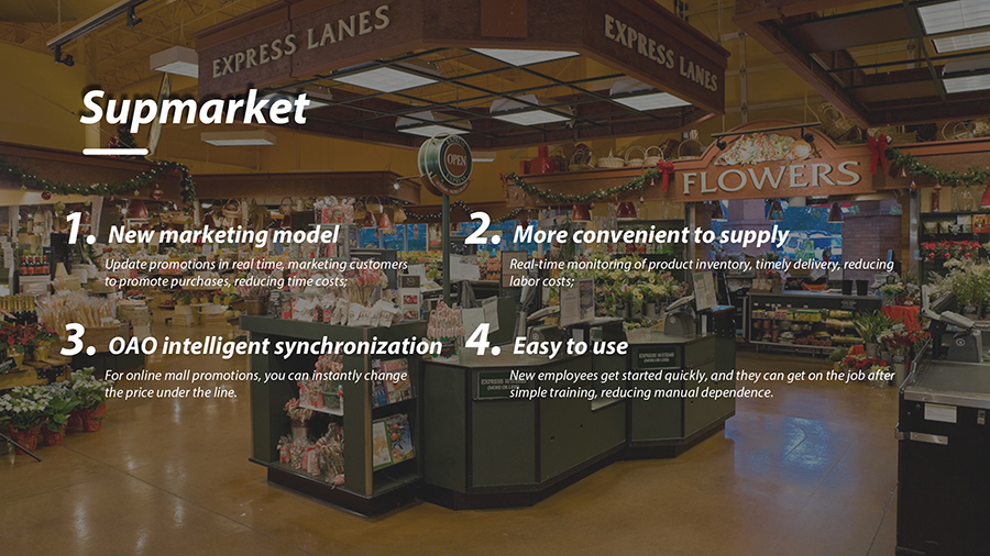 Cases of electronic shelf labels - supermarket Cases of electronic shelf labels - supermarket